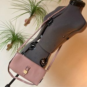 Genuine Mulberry mocha rose clutch.